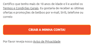 Termos e condições betboo