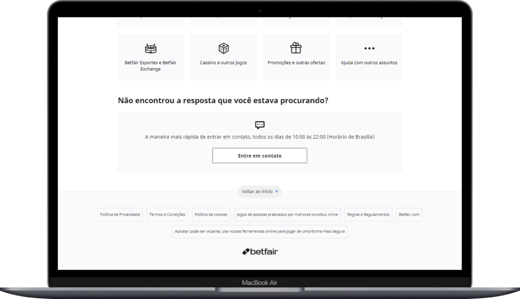 chat ao vivo betfair suporte