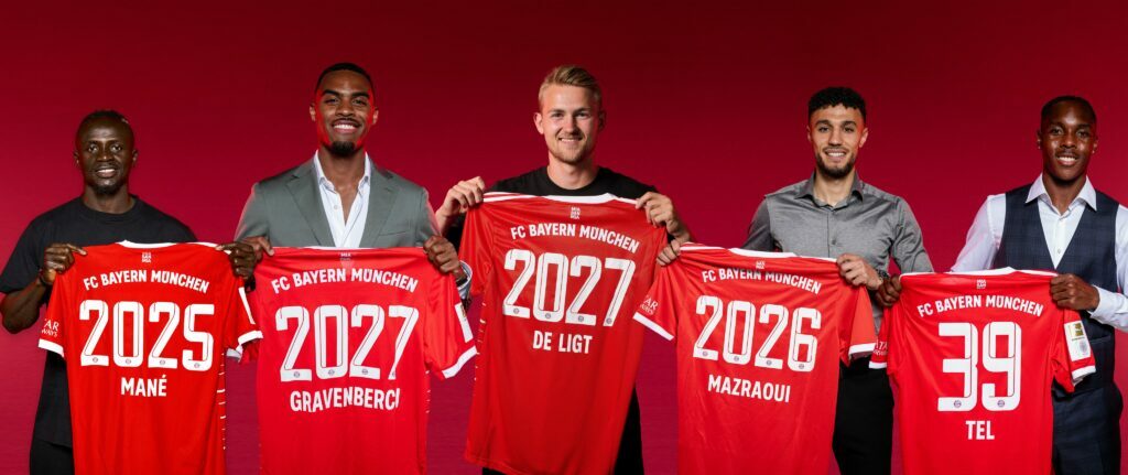 Reforços do Bayern de Munique para a temporada 20222023