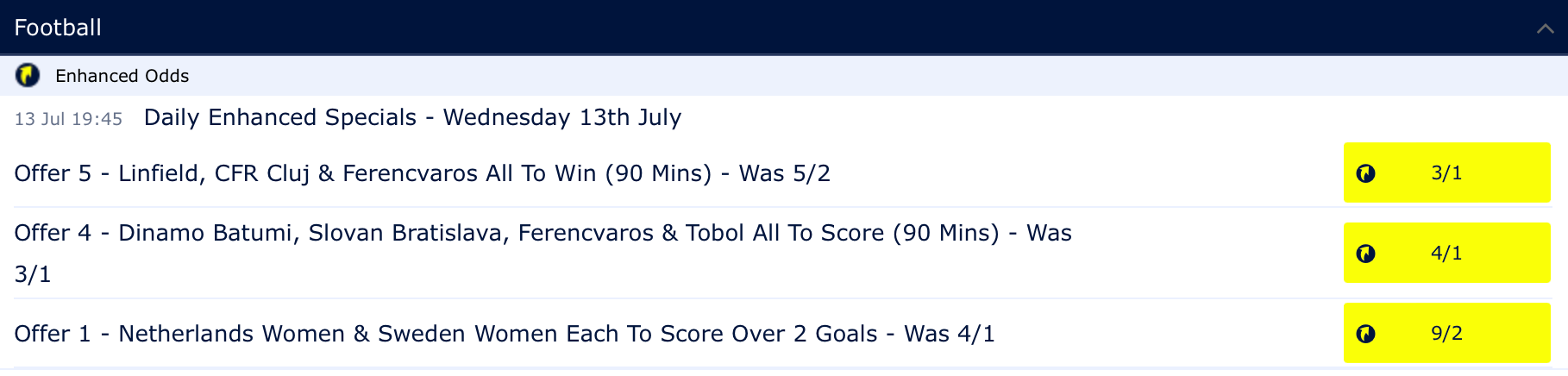 Mercados disponíveis William Hill Mercados disponíveis William Hill