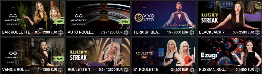 Cassino ao vivo 1xslots