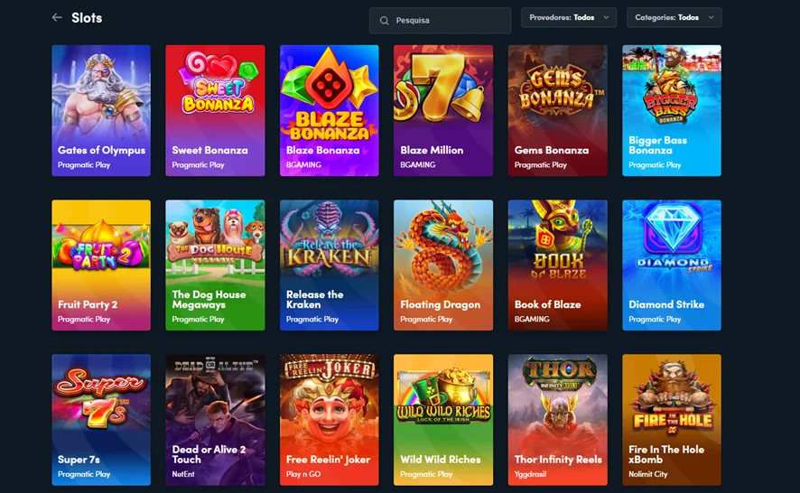 Jogos de cassino Blaze