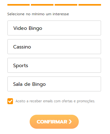 Como se cadastrar no Playbonds bingo