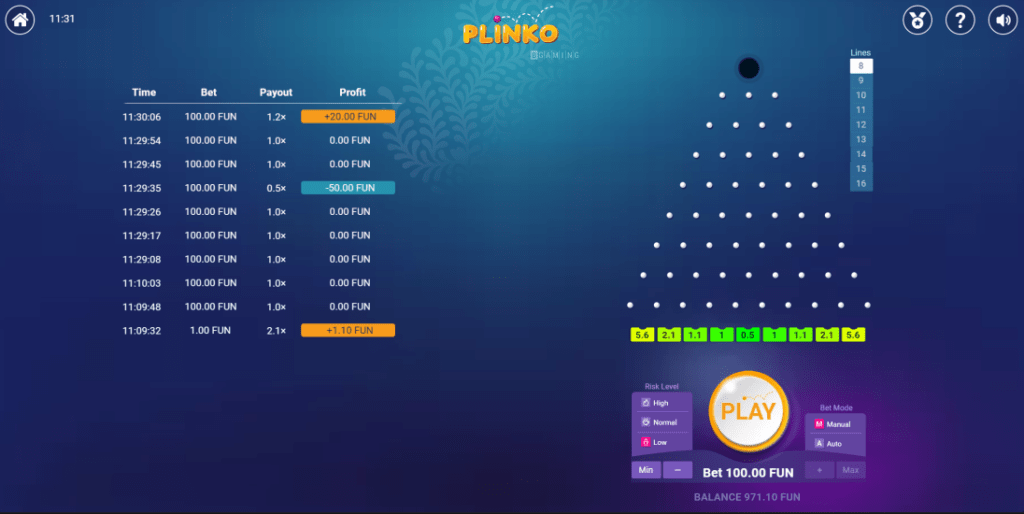 plinko bgaming